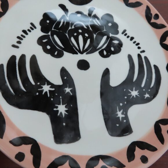 Anthropologie Be Present Collaboration Hand Dessert Plate - Picture 5 of 7